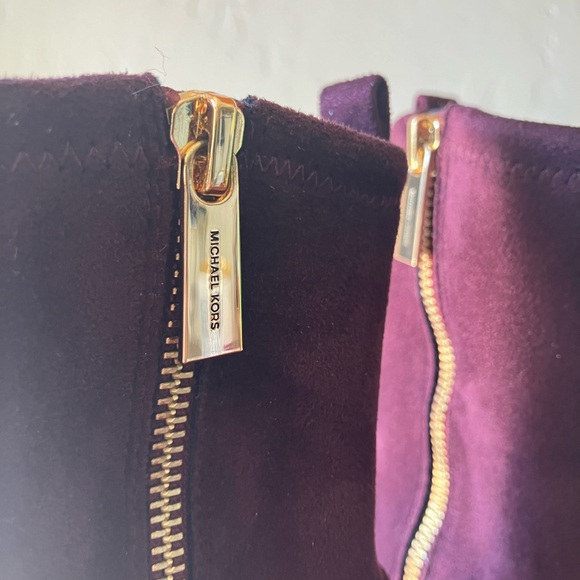 Michael Kors Women's Clara Heeled Dress Booties Merlot size 10 - Picture 5 of 10